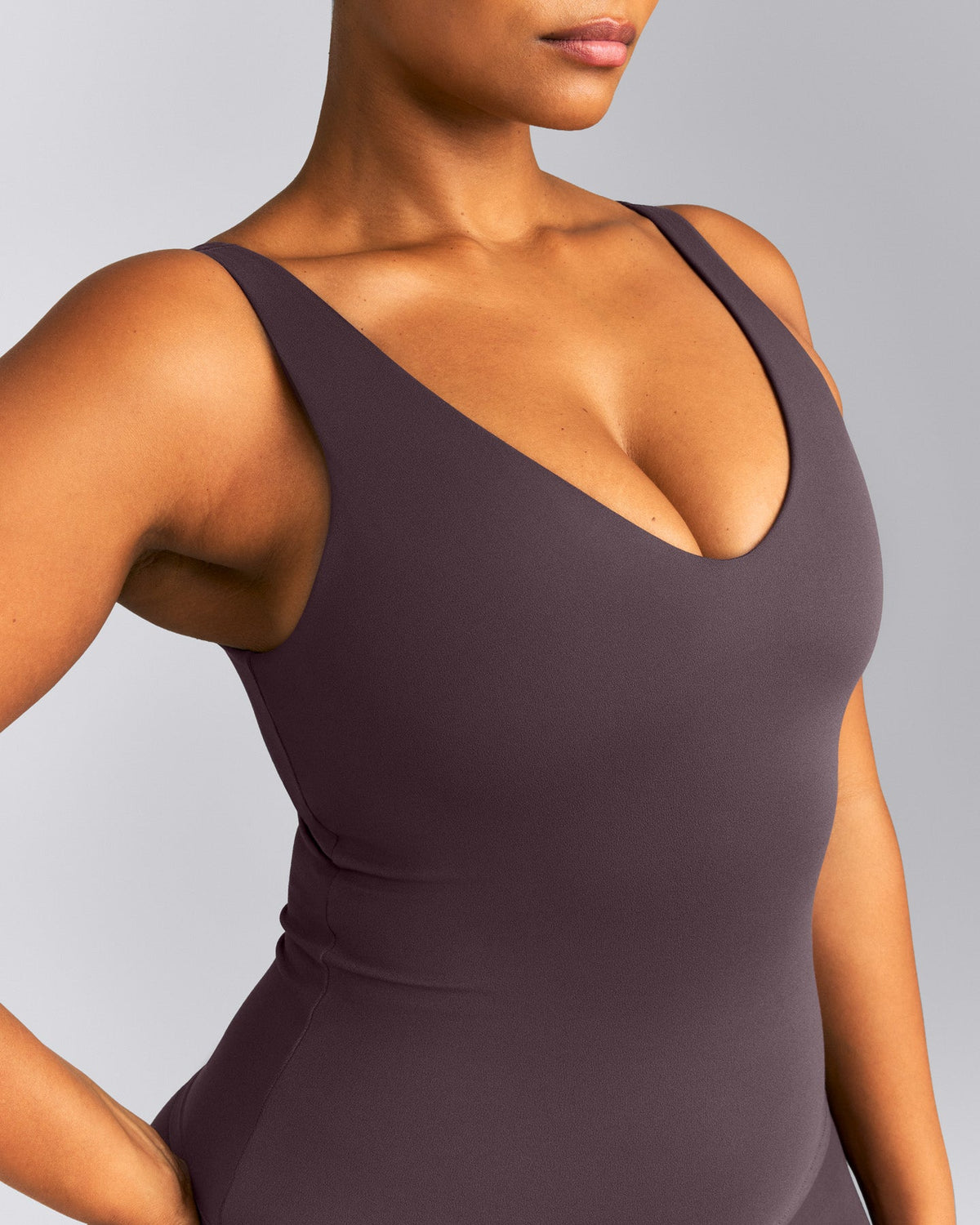 Oner Active SoftMotion™ Scoop Neck Tank Top | Dark Umber Brown