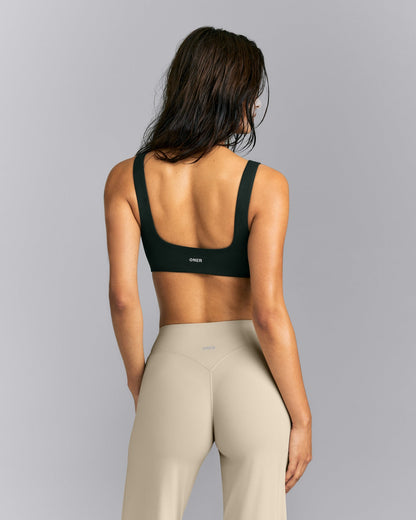 Oner Active SoftMotion™ Soft Square Neck Sports Bra | Emerald Noir