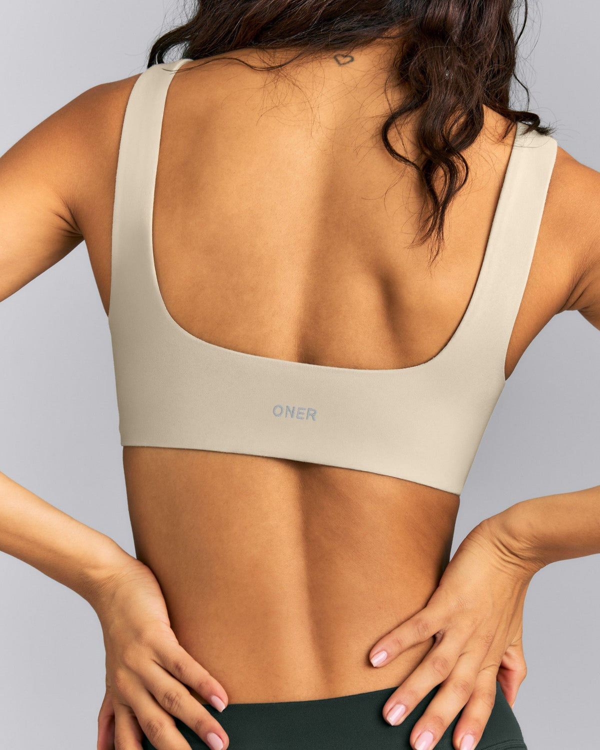Oner Active SoftMotion™ Soft Square Neck Sports Bra | Oatmeal