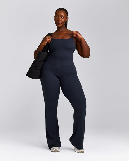 Oner Active SoftMotion™ Strappy Mid Tank Top with Built in Bra Shelf | True Blue