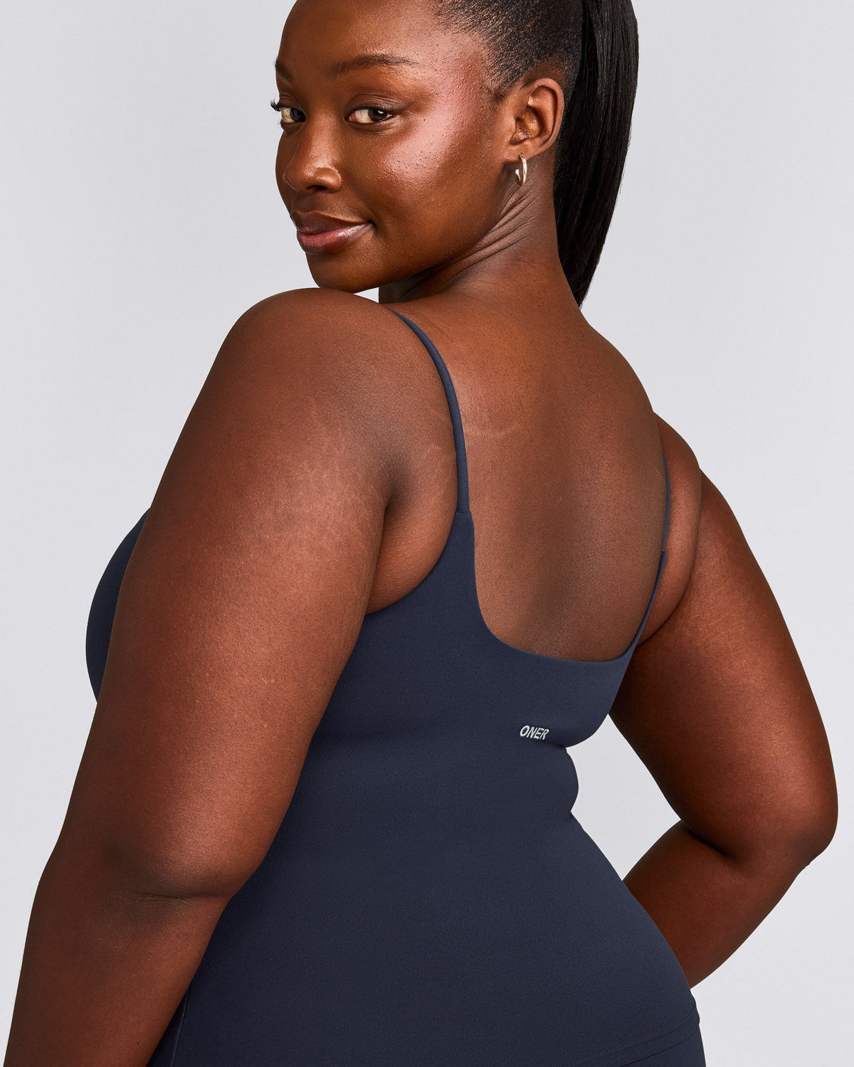 Oner Active SoftMotion™ Strappy Tank Top with Built in Bra Shelf | True Blue