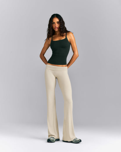 Oner Active SoftMotion™ Strappy Tank Top with Built in Bra Shelf | Emerald Noir