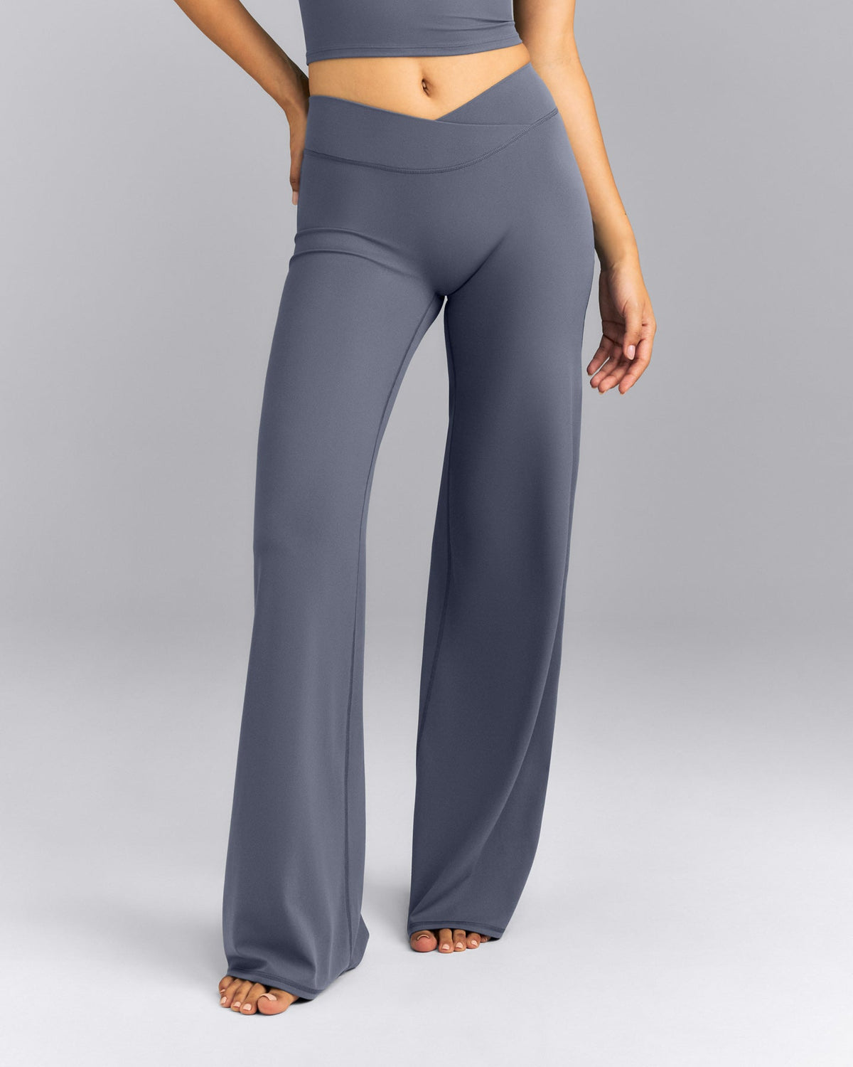 Oner Active SoftMotion™ Wrap Straight Leg Pants | Granite Blue