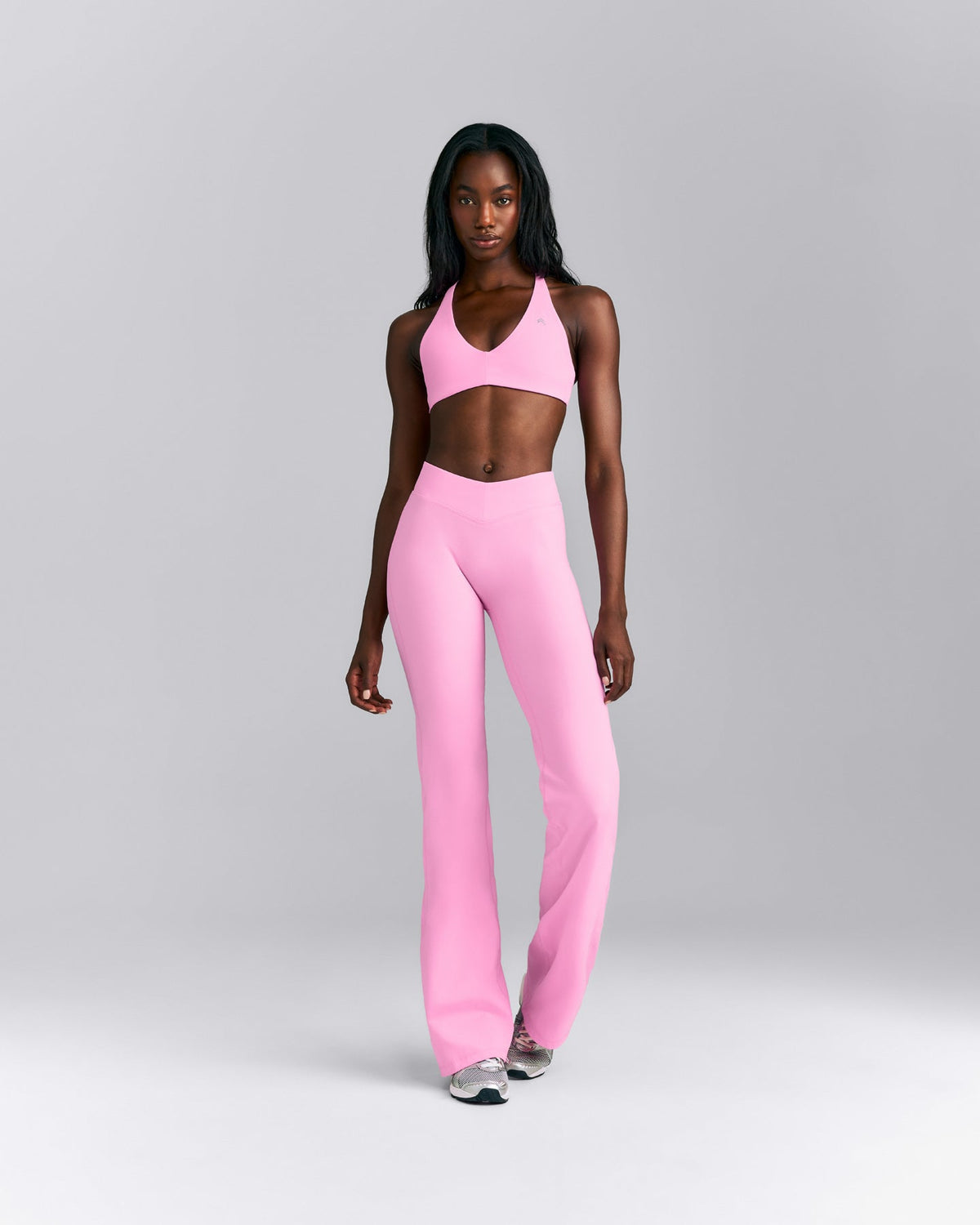 Oner Active UnifiedMove™ V Front Mid Rise Flared Pants | Power Pink