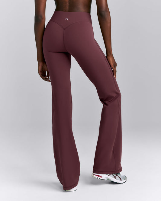 Oner Active UnifiedMove™ V Front Mid Rise Flared Pants | Velvet Mocha