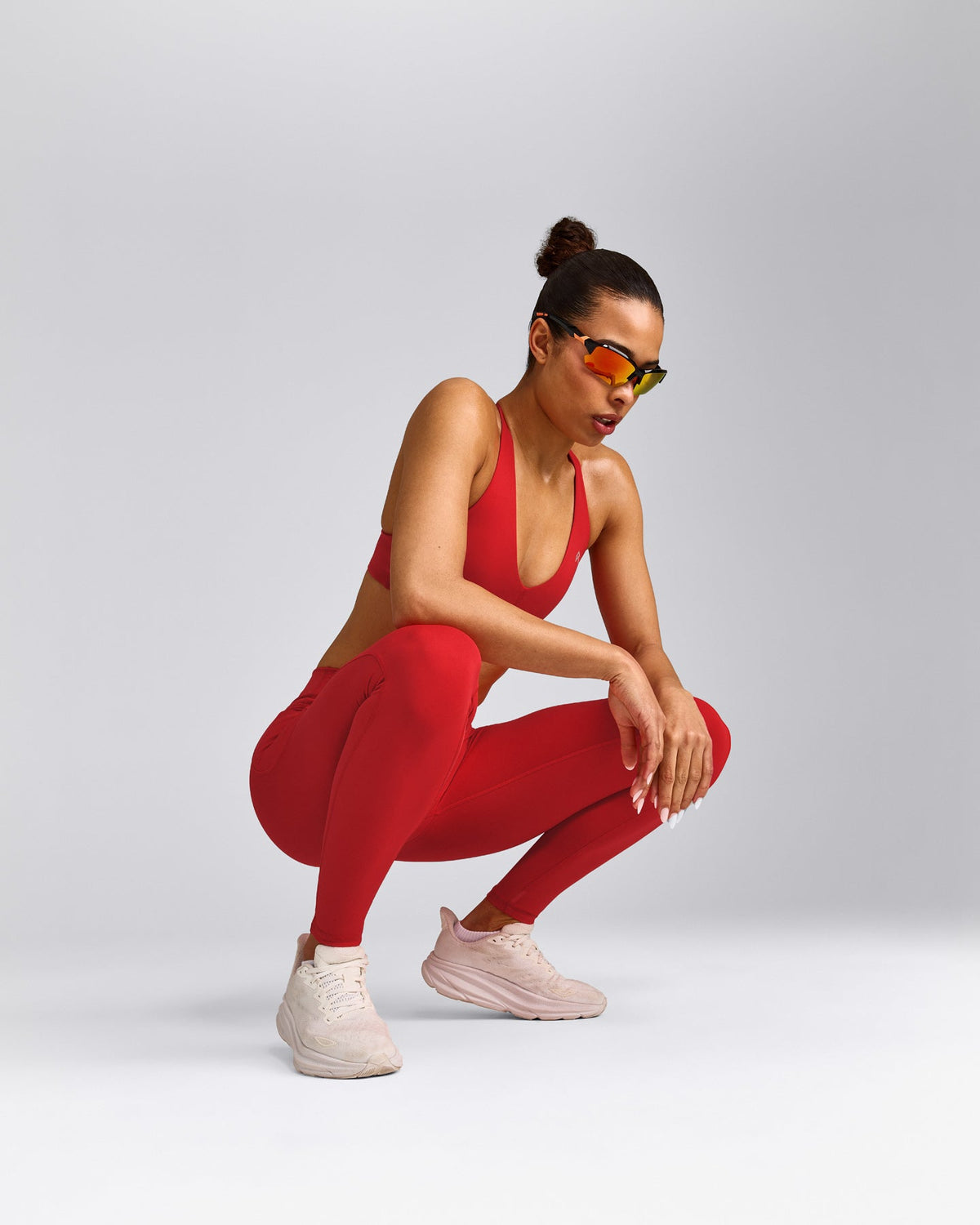 Oner Active UnifiedMove™ Pocket Leggings with Bonding | Muscle Mommy Red