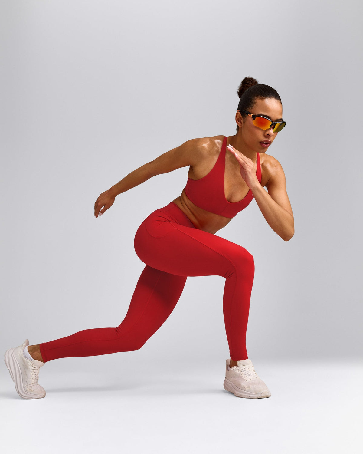 Oner Active UnifiedMove™ Pocket Leggings with Bonding | Muscle Mommy Red