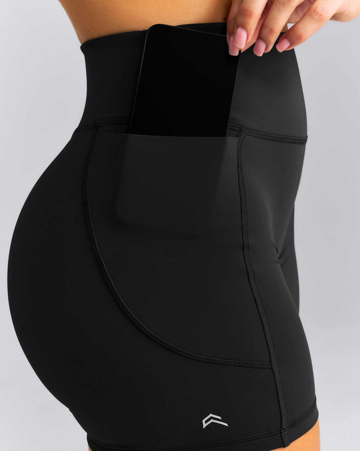Oner Active UnifiedMove™ High Waisted Pocket Shorts with Bonding | Black