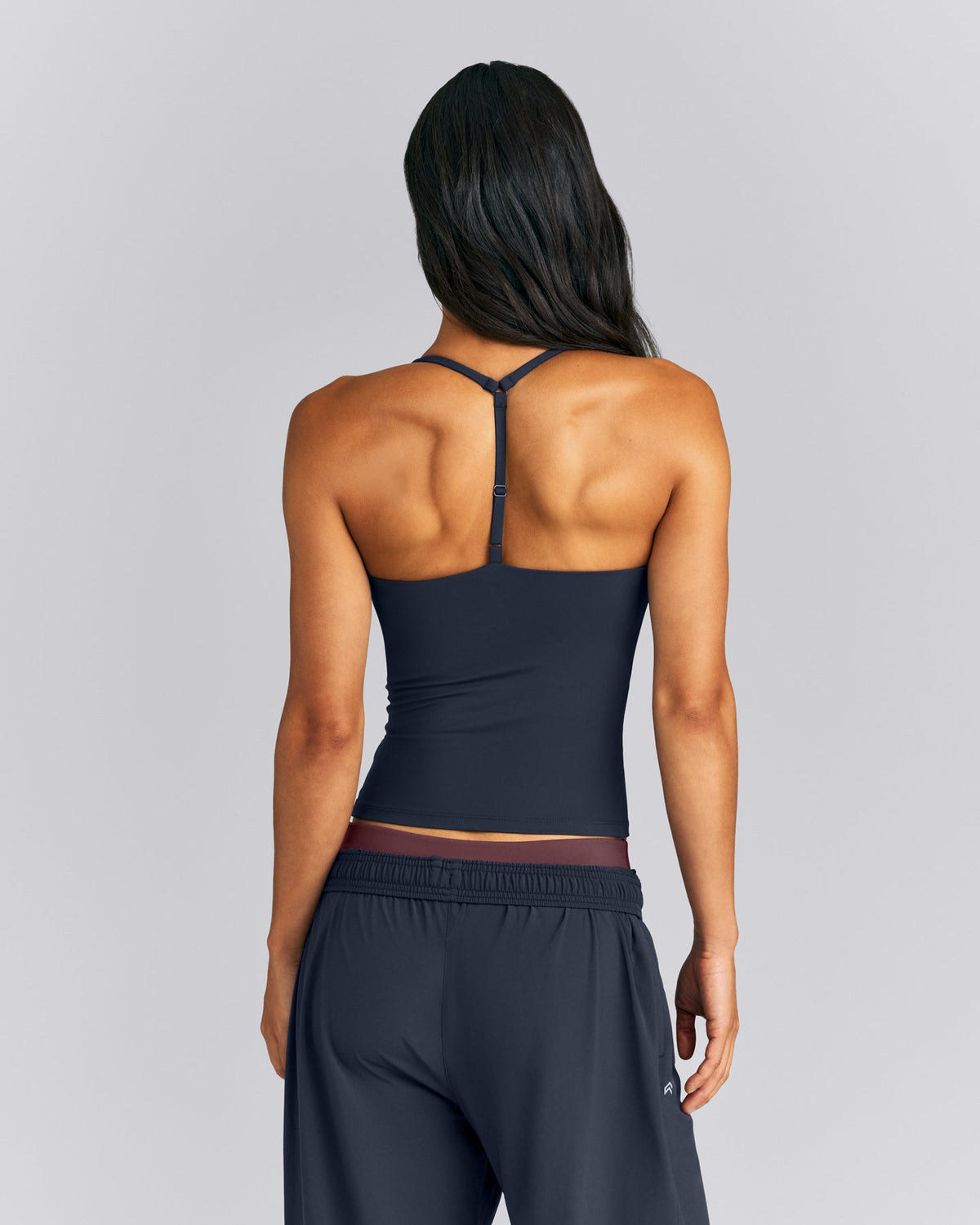 Oner Active UnifiedMove™ T Back Mid Tank with Built in Bra Shelf | True Blue