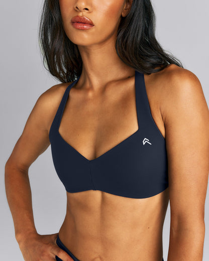Oner Active UnifiedMove™ T Back Minimal Bralette | True Blue