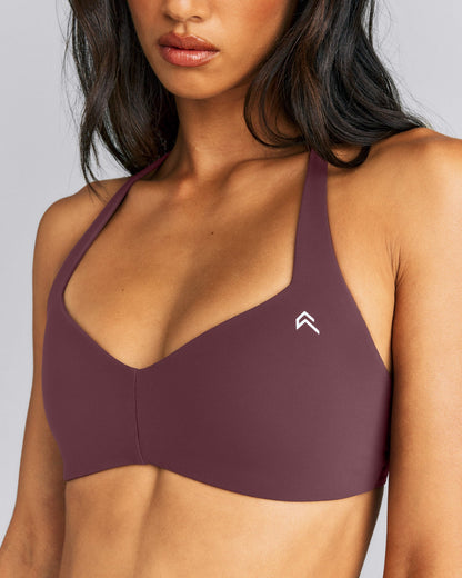 Oner Active UnifiedMove™ T Back Minimal Bralette | Velvet Mocha