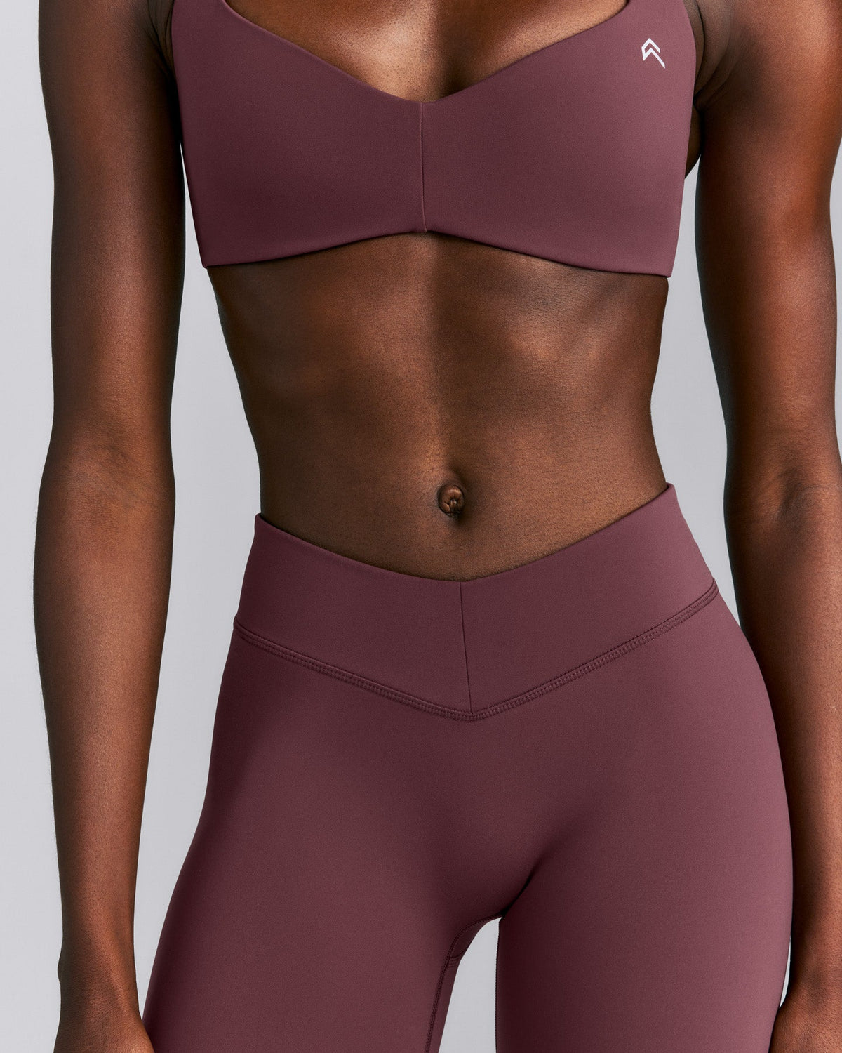 Oner Active UnifiedMove™ V Front Mid Rise Leggings | Velvet Mocha