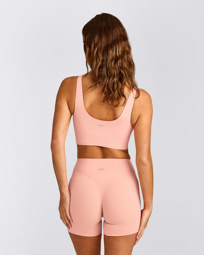 Oner Active SoftMotion™ Longline Sports Bra | Peach Orange