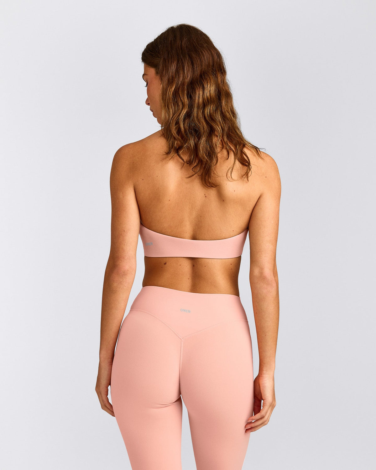 Oner Active SoftMotion™ Minimal Halter Neck Bralette | Peach Orange