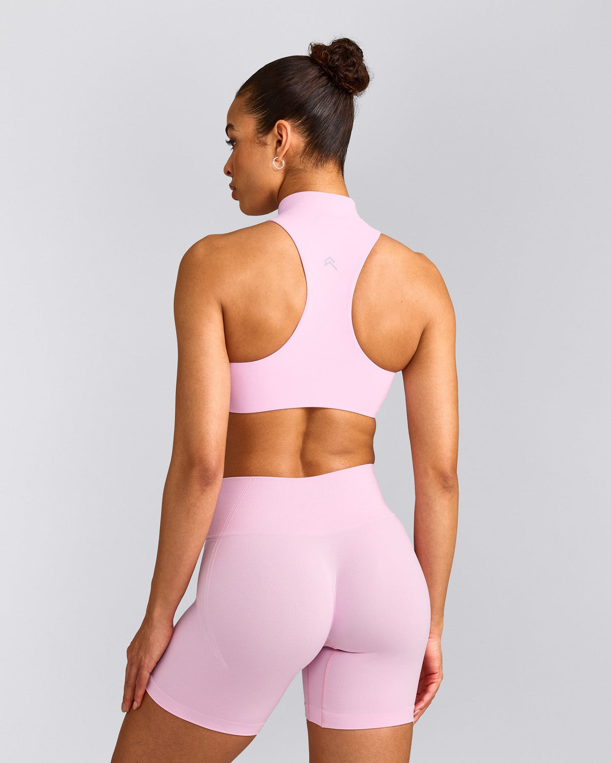 Oner Active EasyLift™ Zip High Neck Sports Bra | Chalk Pink