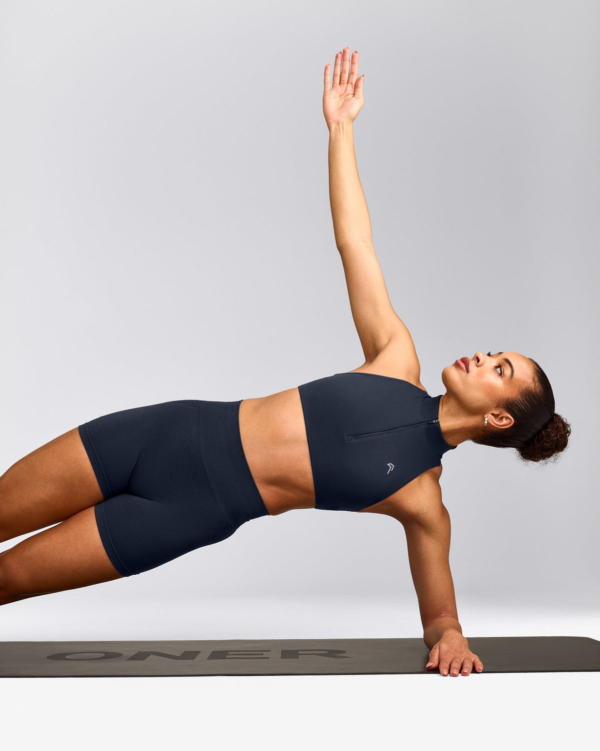 Oner Active EasyLift™ Zip High Neck Sports Bra | True Blue