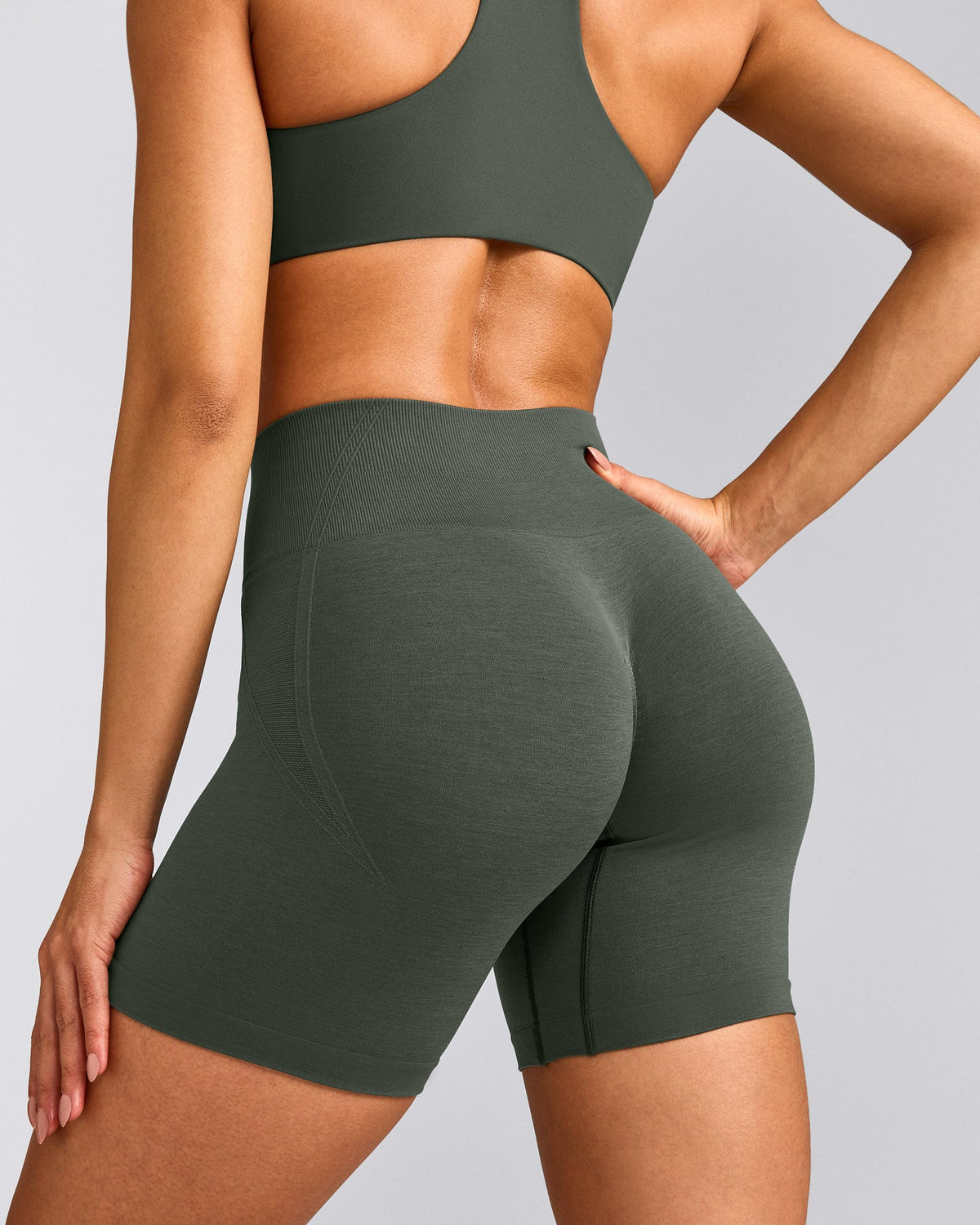 Oner Active EffortlessLift™ Seamless Shorts | Dark Khaki