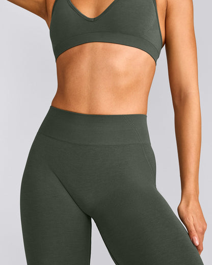 Oner Active EffortlessLift™ Seamless Mid Rise Leggings | Dark Khaki