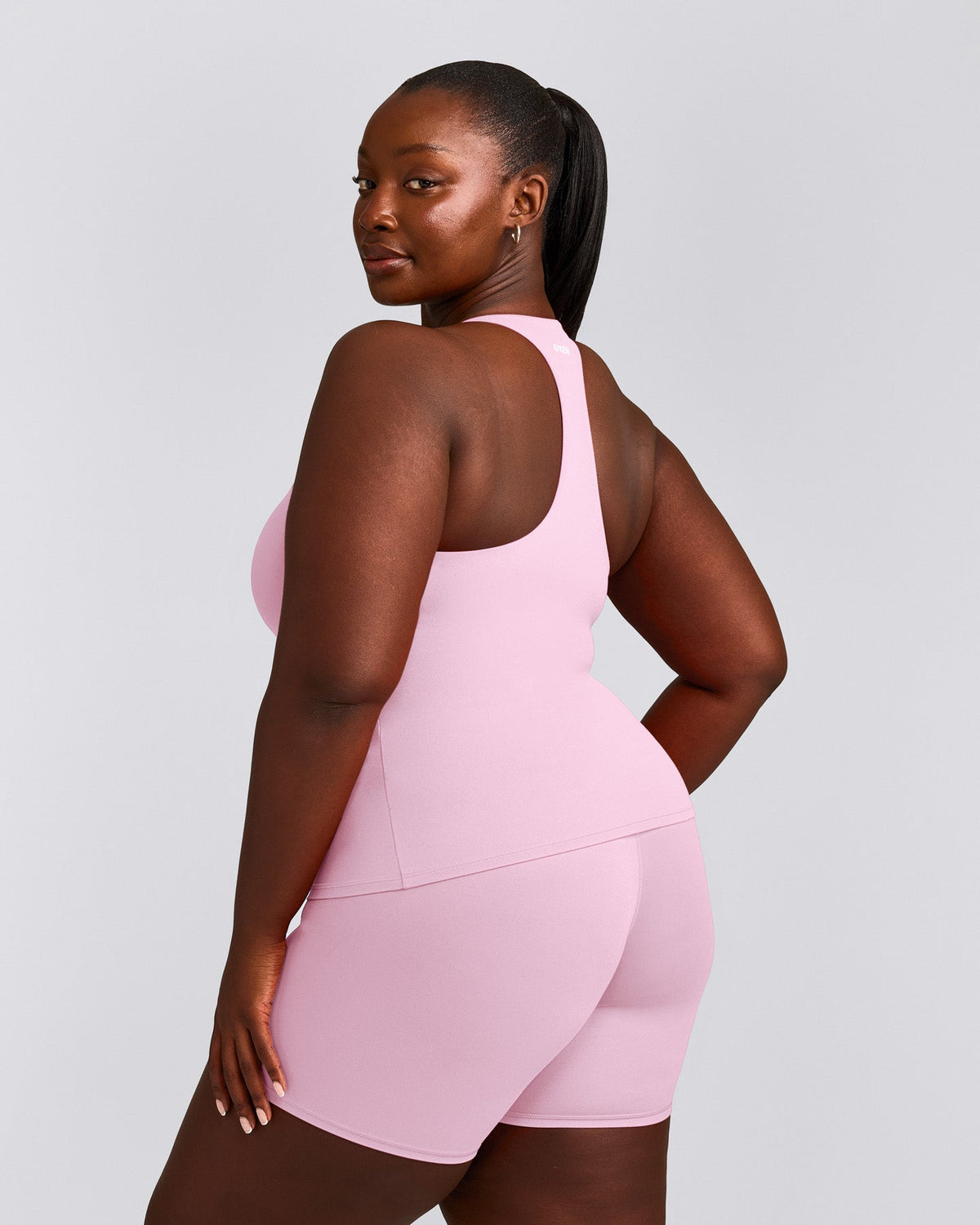 Oner Active SoftMotion™ Racer Back Tank Top with Built in Bra Shelf | Chalk Pink