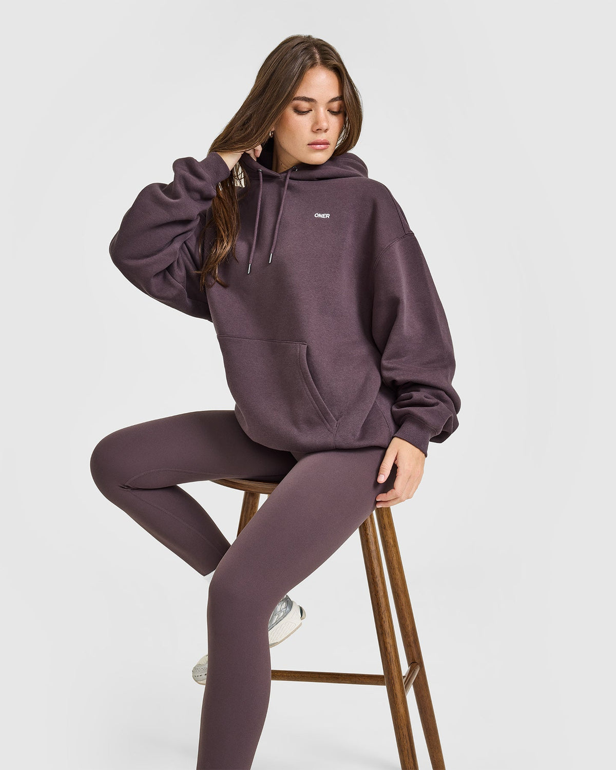 Oner Active Foundations Oversized Hoodie | Umber Brown