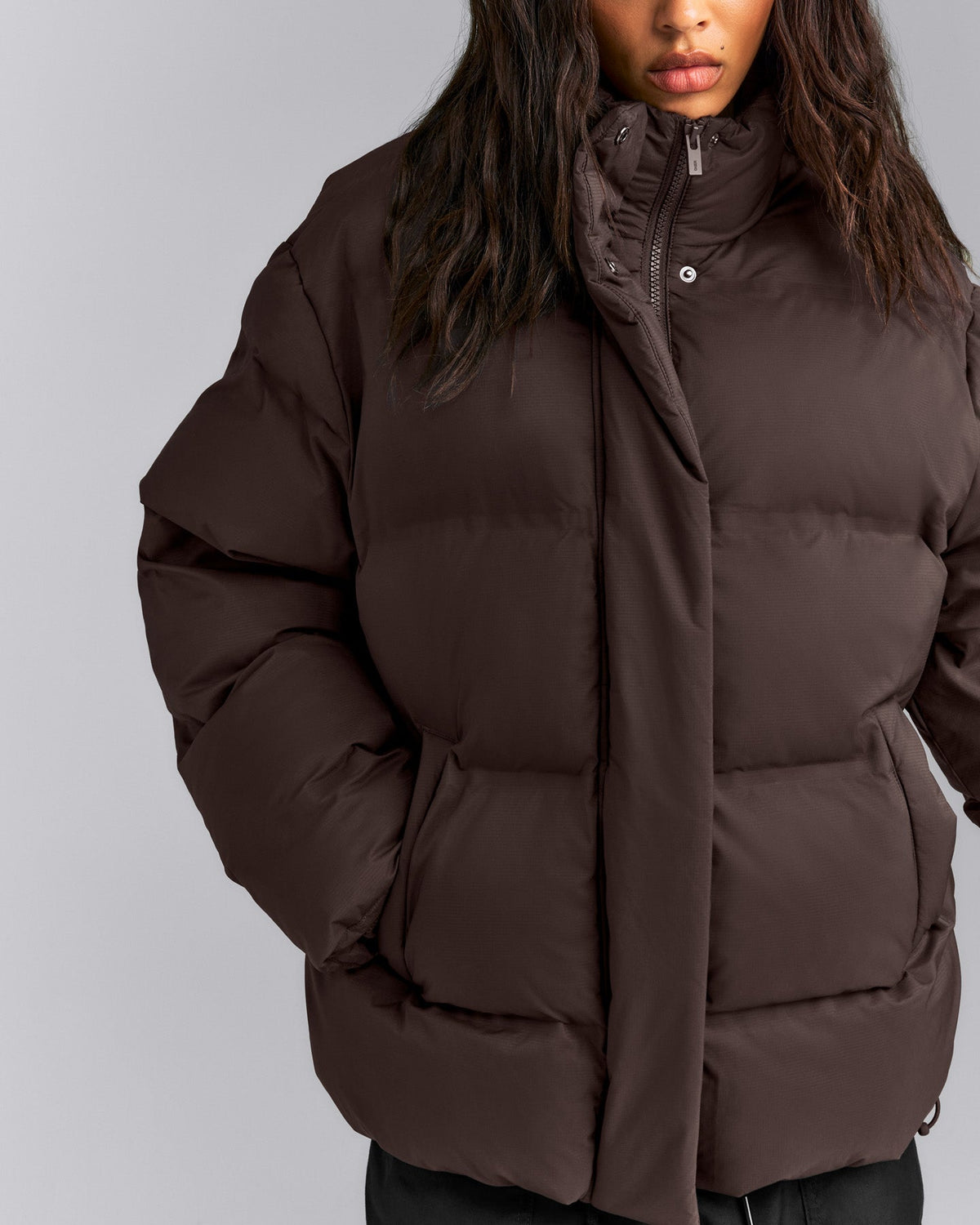 Oner Active Oversized Puffer Jacket | 70% Cocoa