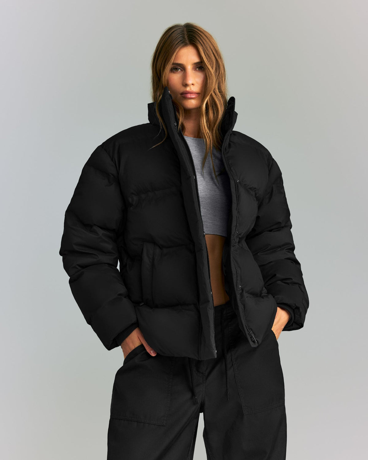 Oner Active Oversized Puffer Jacket | Black