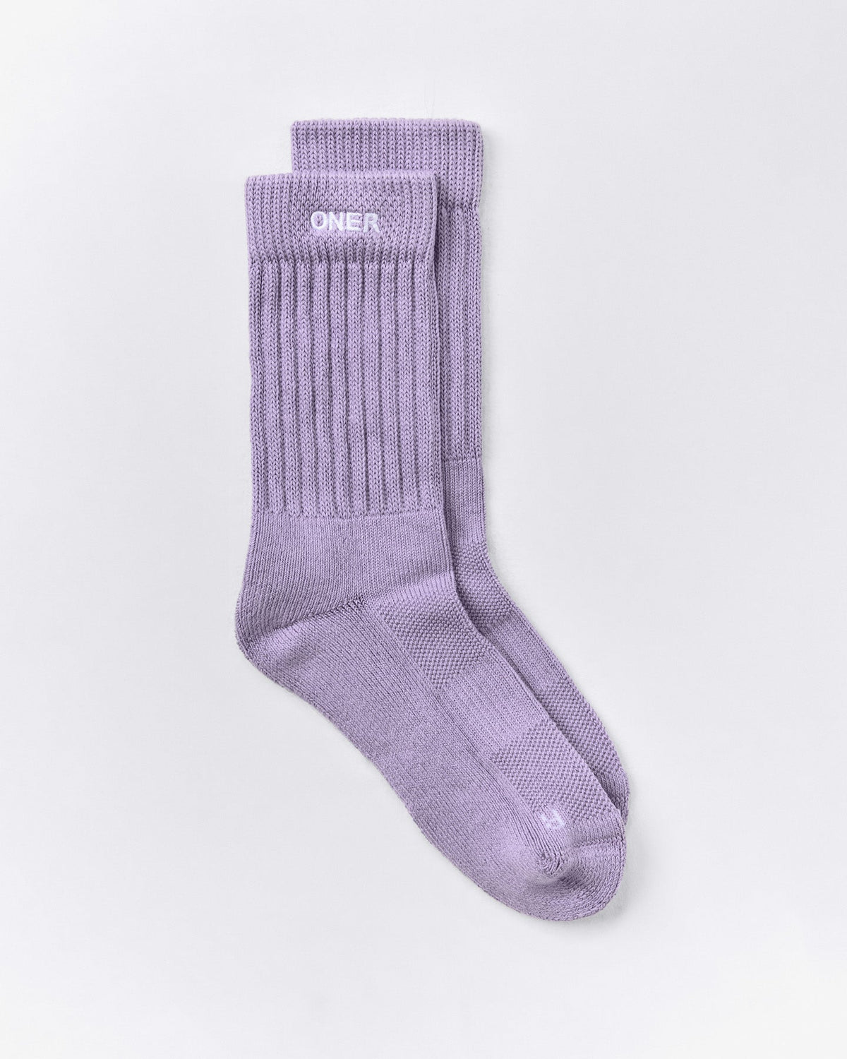 Oner Active Rib Long Crew Socks | Dark Lavender Marl