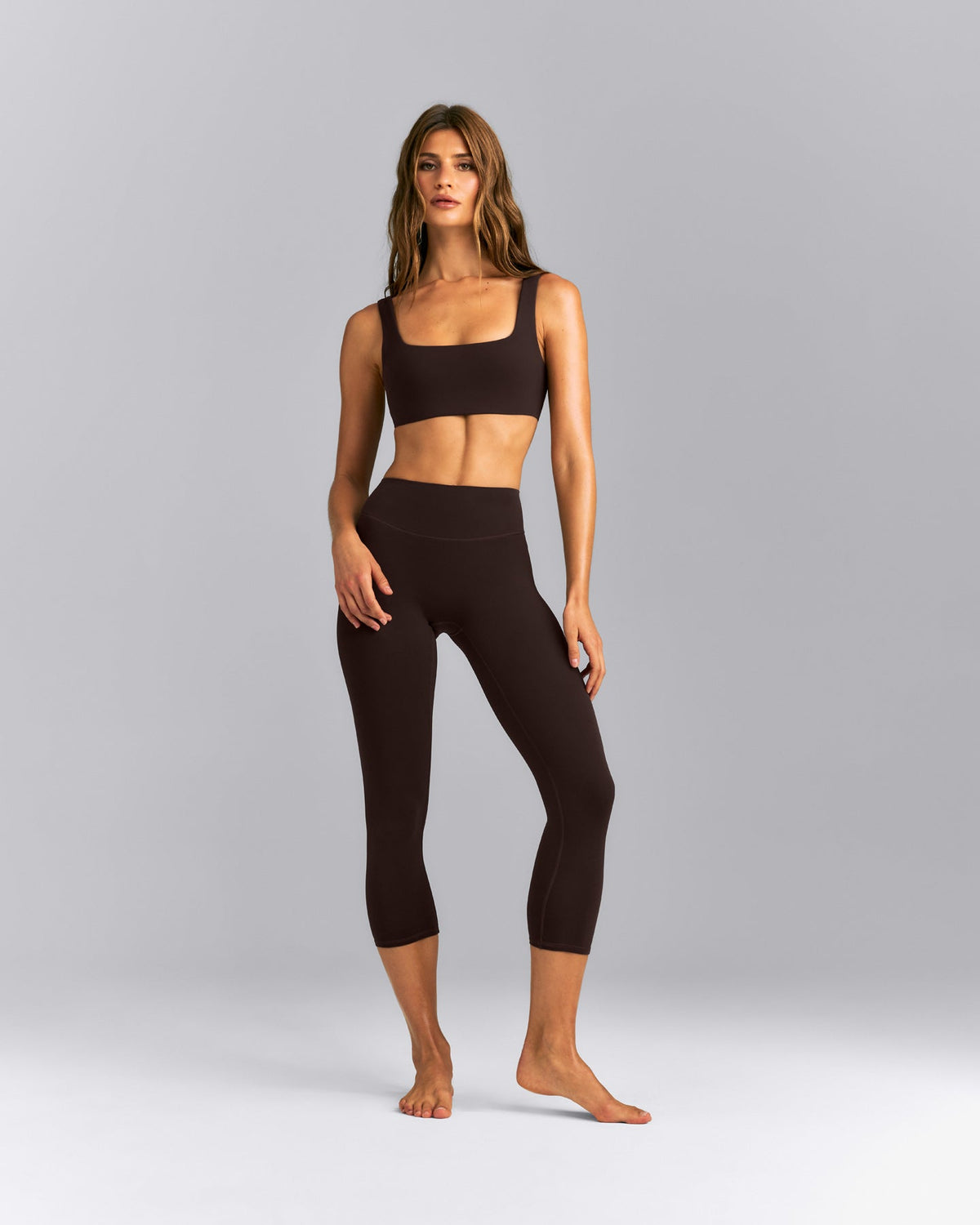 Oner Active SoftMotion™ Soft Square Neck Sports Bra | 70% Cocoa