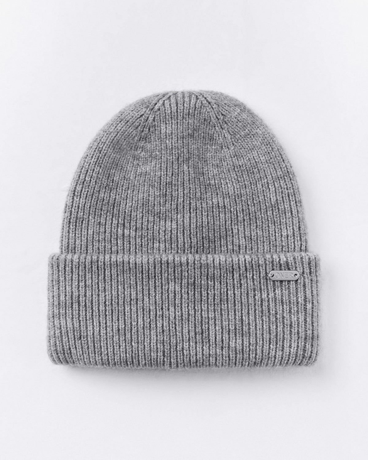 Oner Active Wool Rib Knit Beanie | Gray Marl