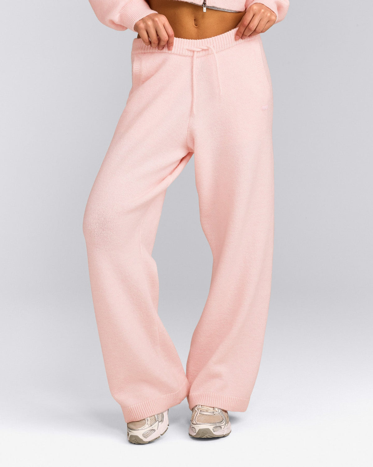 Oner Active Oversized Knit Straight Leg Pants | Soft Girl Pink