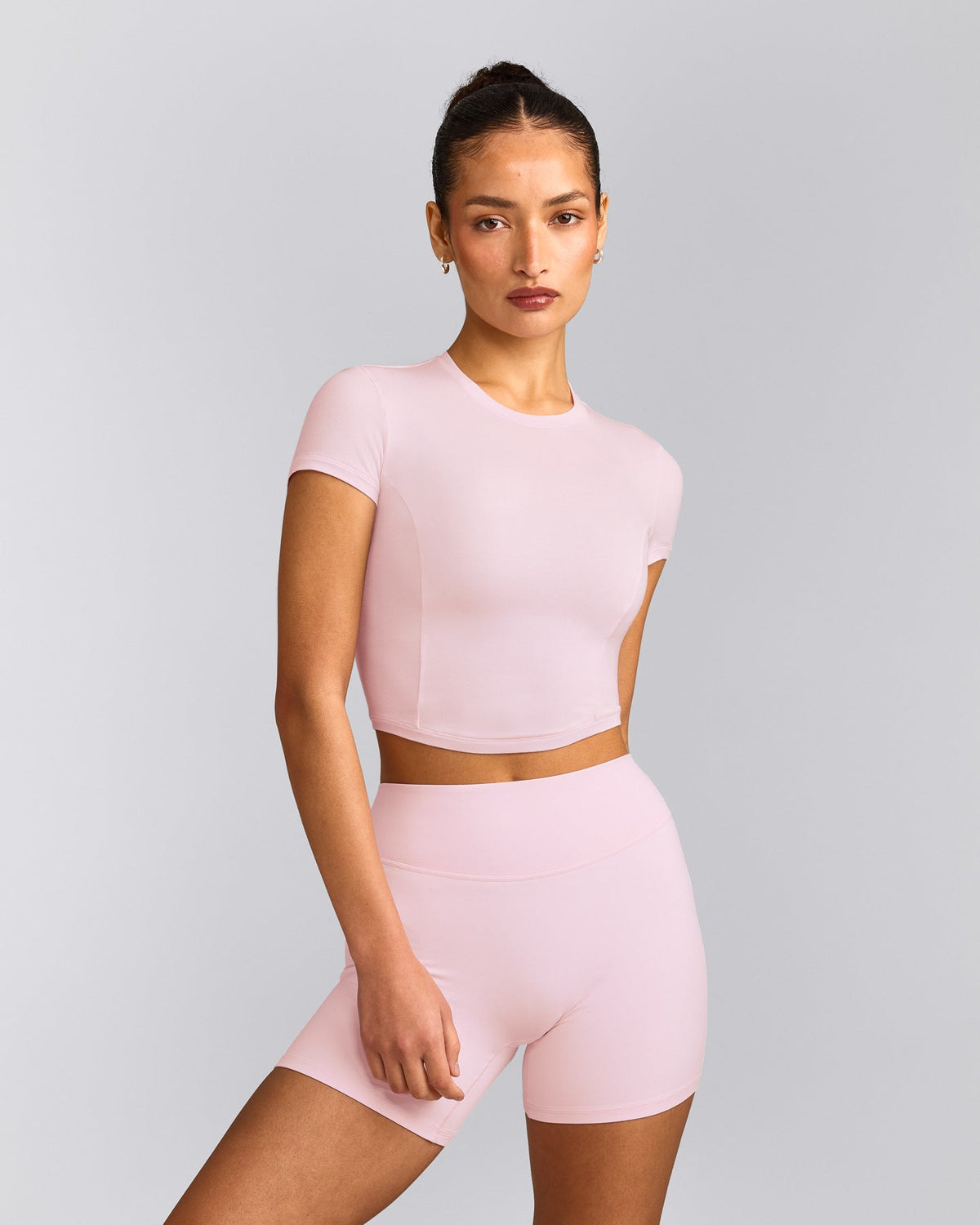 Oner Active Mellow™ Motion Crew Neck Mid Top | Soft Girl Pink
