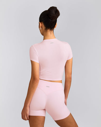 Oner Active Mellow™ Motion Crew Neck Mid Top | Soft Girl Pink
