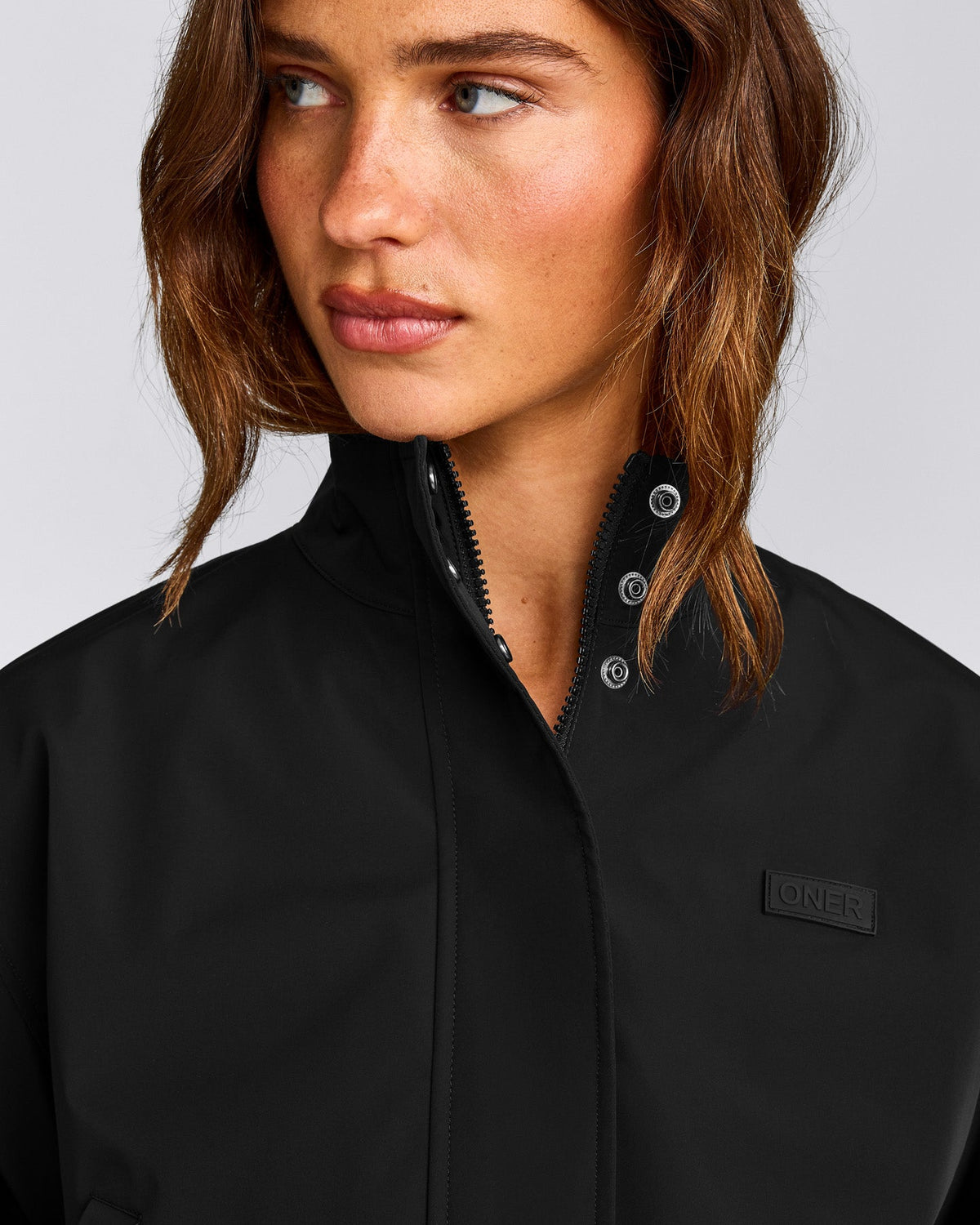 Oner Active Cropped Bomber Jacket | Black