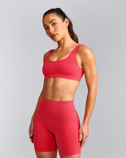 Oner Active EffortlessLift™ Square Neck Sports Bra | Charged Pink