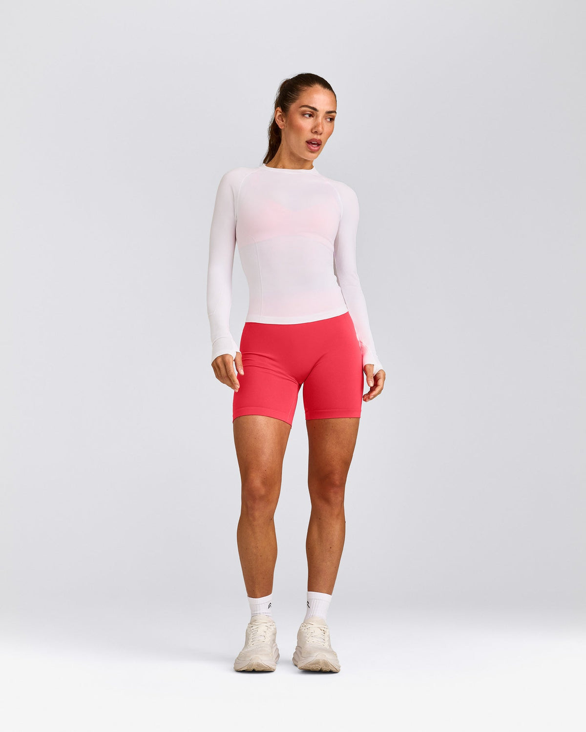 Oner Active Oner Seamless Fitted Long Sleeve Top | White