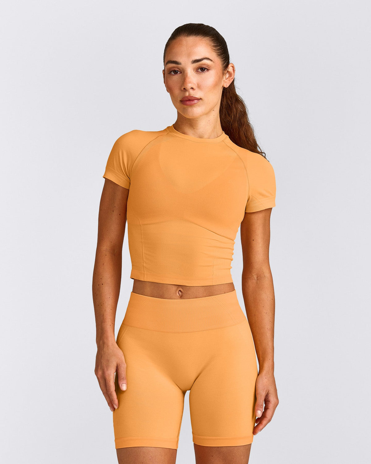 Oner Active Oner Seamless Fitted Top | Light Powdered Orange