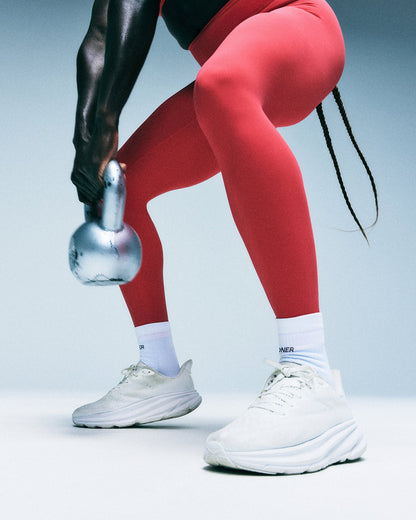 Oner Active Performance Mid Crew Socks 1 Pack | White