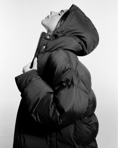 Oner Active Oversized Longline Puffer Jacket | 70% Cocoa