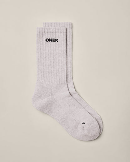 Oner Active Oner Long Crew Socks 1 Pack | Gray Marl