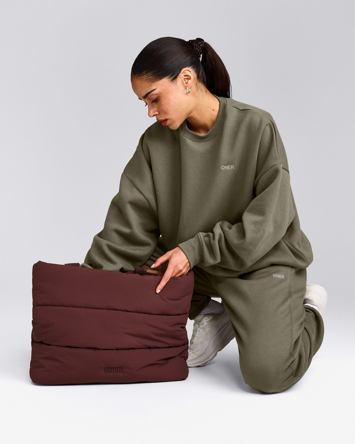 Oner Active Foundations All Season Crew Neck Sweatshirt | Alpine Green