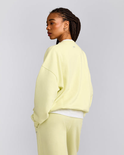 Oner Active Foundations All Season Crew Neck Sweatshirt | Pastel Yellow