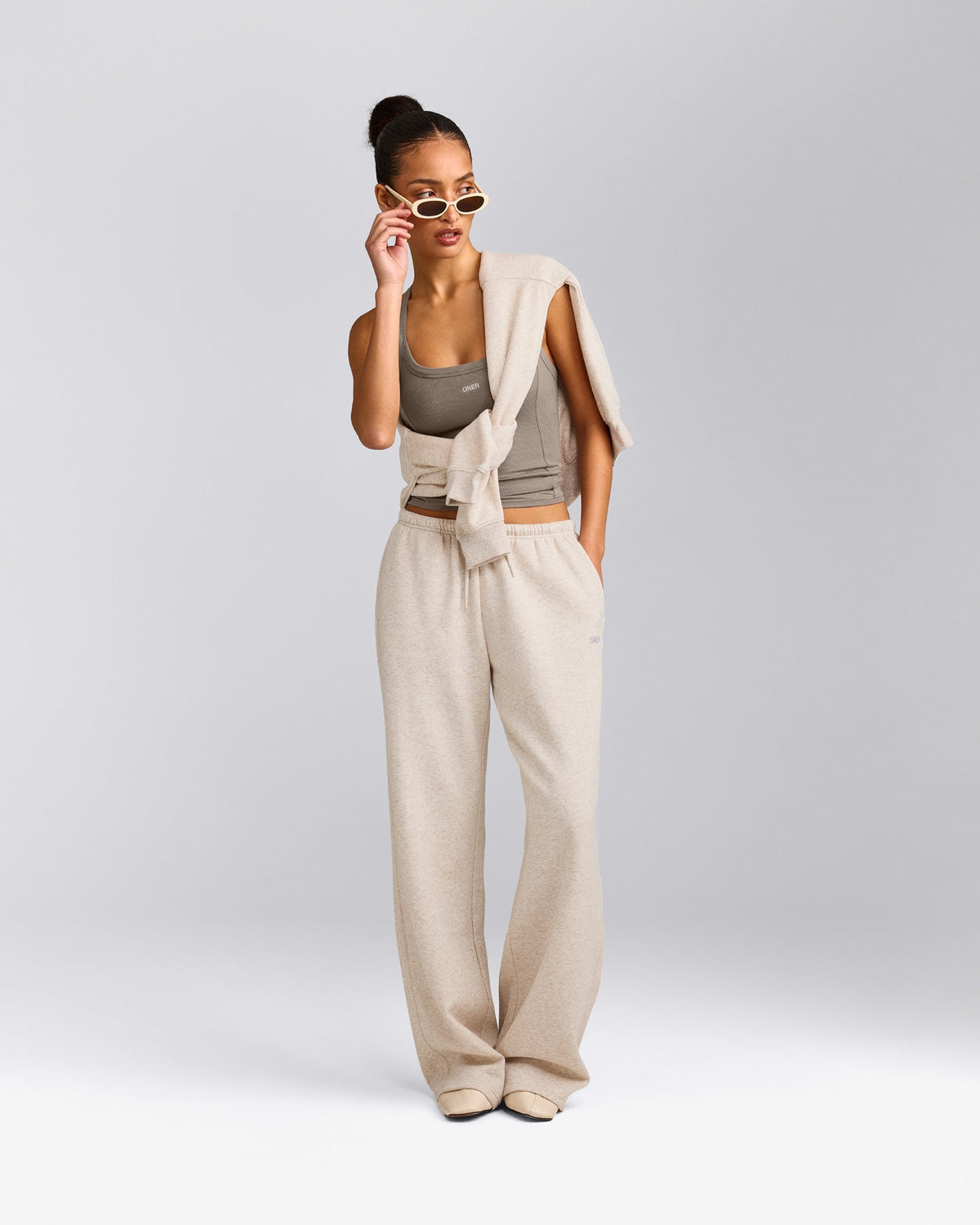 Oner Active Foundations All Season Straight Leg Sweatpants | Oat Marl
