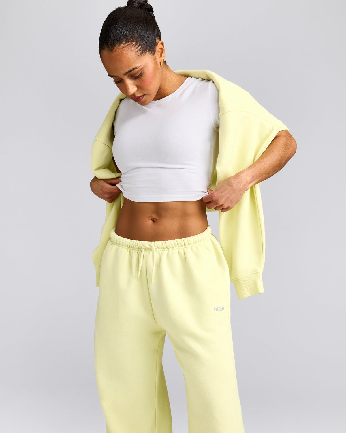 Oner Active Foundations All Season Straight Leg Sweatpants | Pastel Yellow