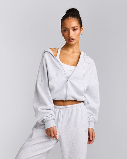 Oner Active Foundations All Season Zip Up Hoodie | Gray Marl