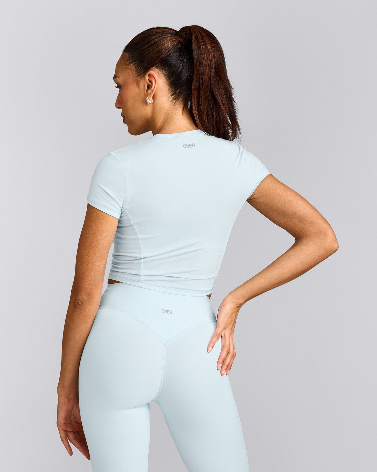 Oner Active Mellow™ Motion Crew Neck Mid Top | Cloud Blue