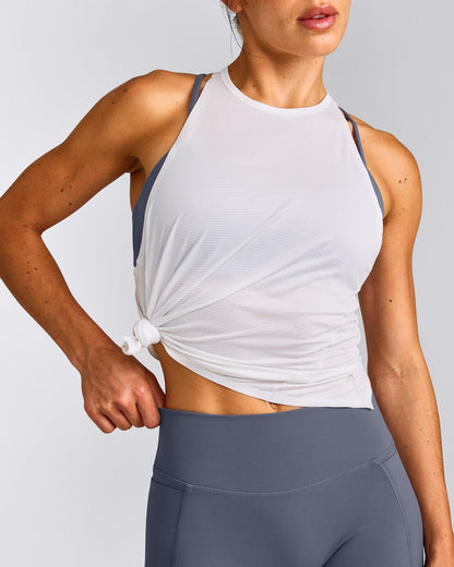 Oner Active PrecisionMove™ Drop Armhole Tank Top | White