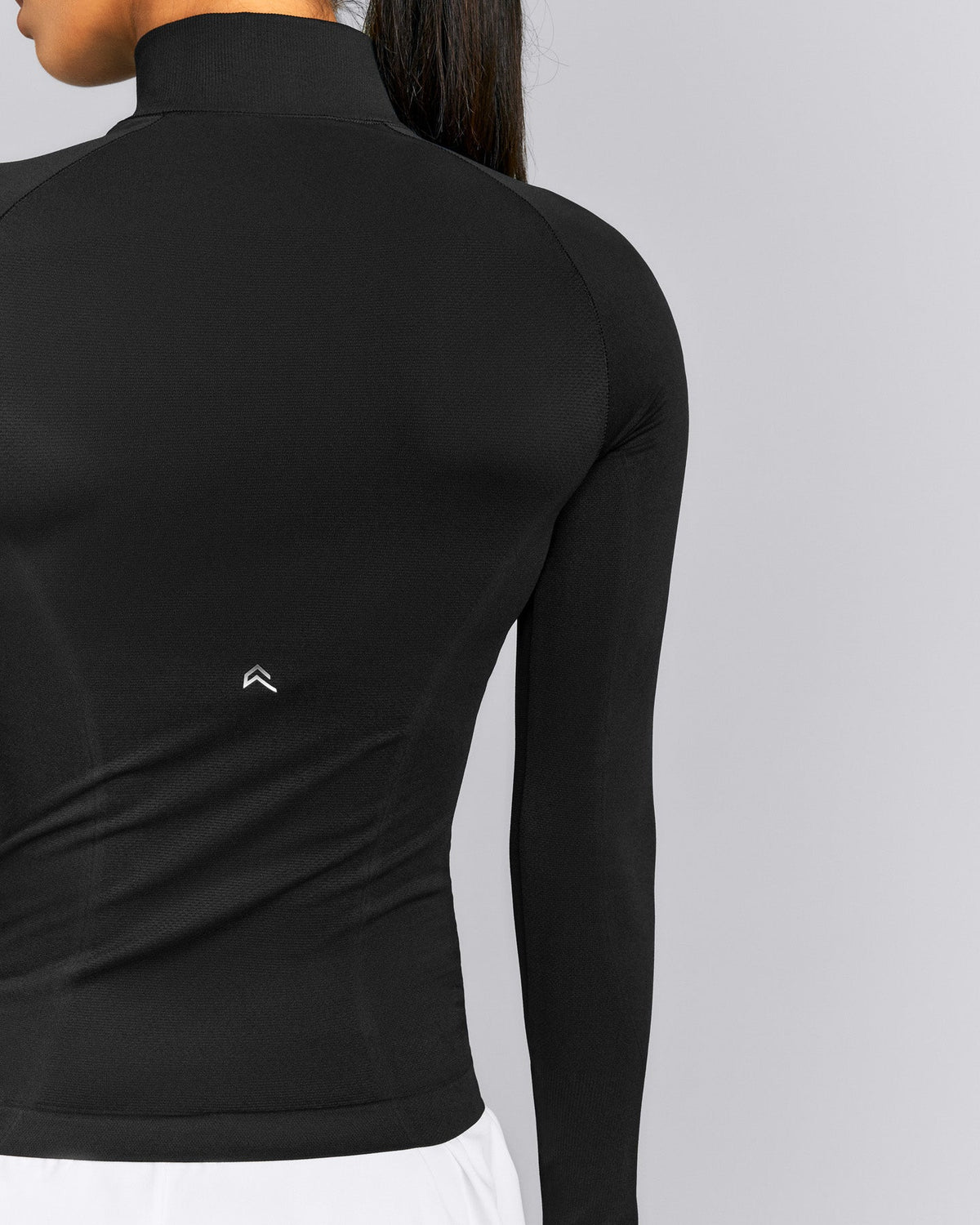 Oner Active Oner Seamless Mid Weight Fitted 1/2 Zip Long Sleeve Top | Black