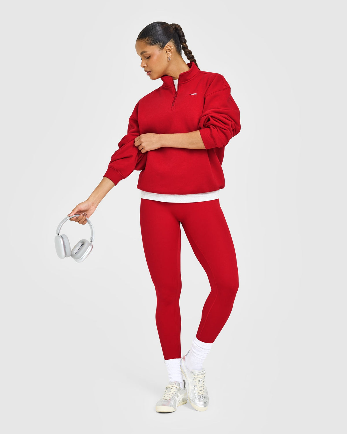 Oner Active Foundations 1/4 Zip Sweatshirt | Toasted Red
