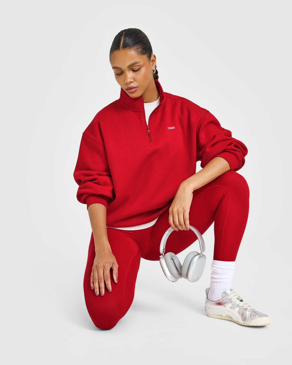Oner Active Foundations 1/4 Zip Sweatshirt | Toasted Red