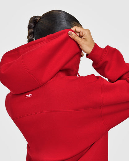 Oner Active Foundations Zip Up Hoodie | Toasted Red